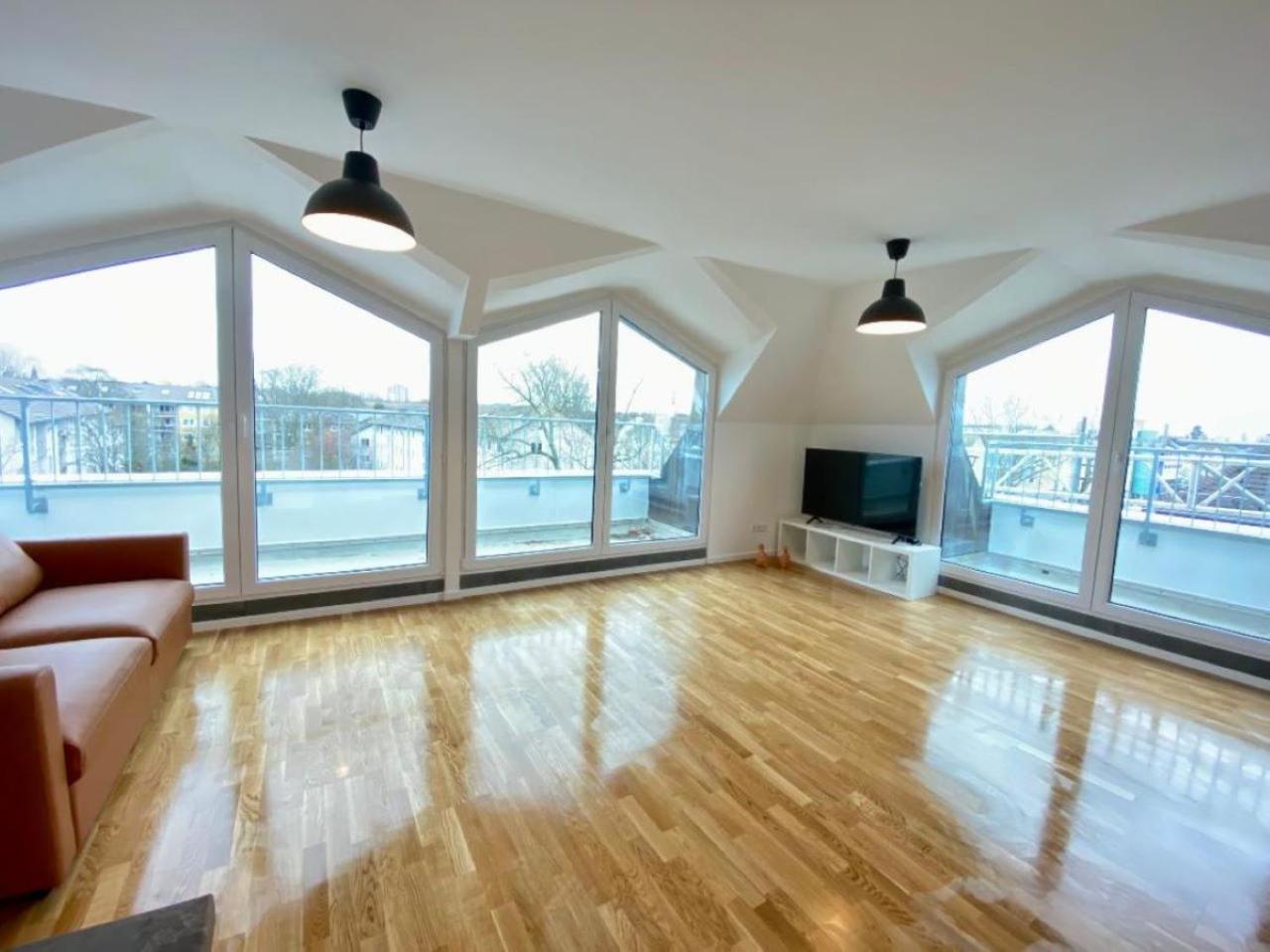 Schoenes Erwachen Im Frankfurter Penthouse Fráncfort del Meno Exterior foto