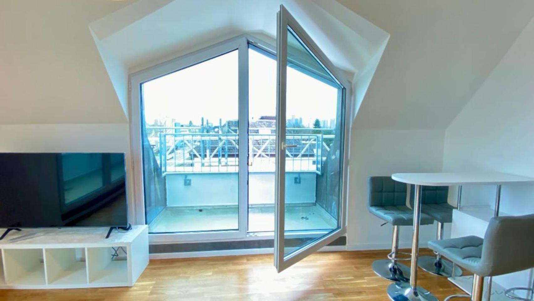 Schoenes Erwachen Im Frankfurter Penthouse Fráncfort del Meno Exterior foto
