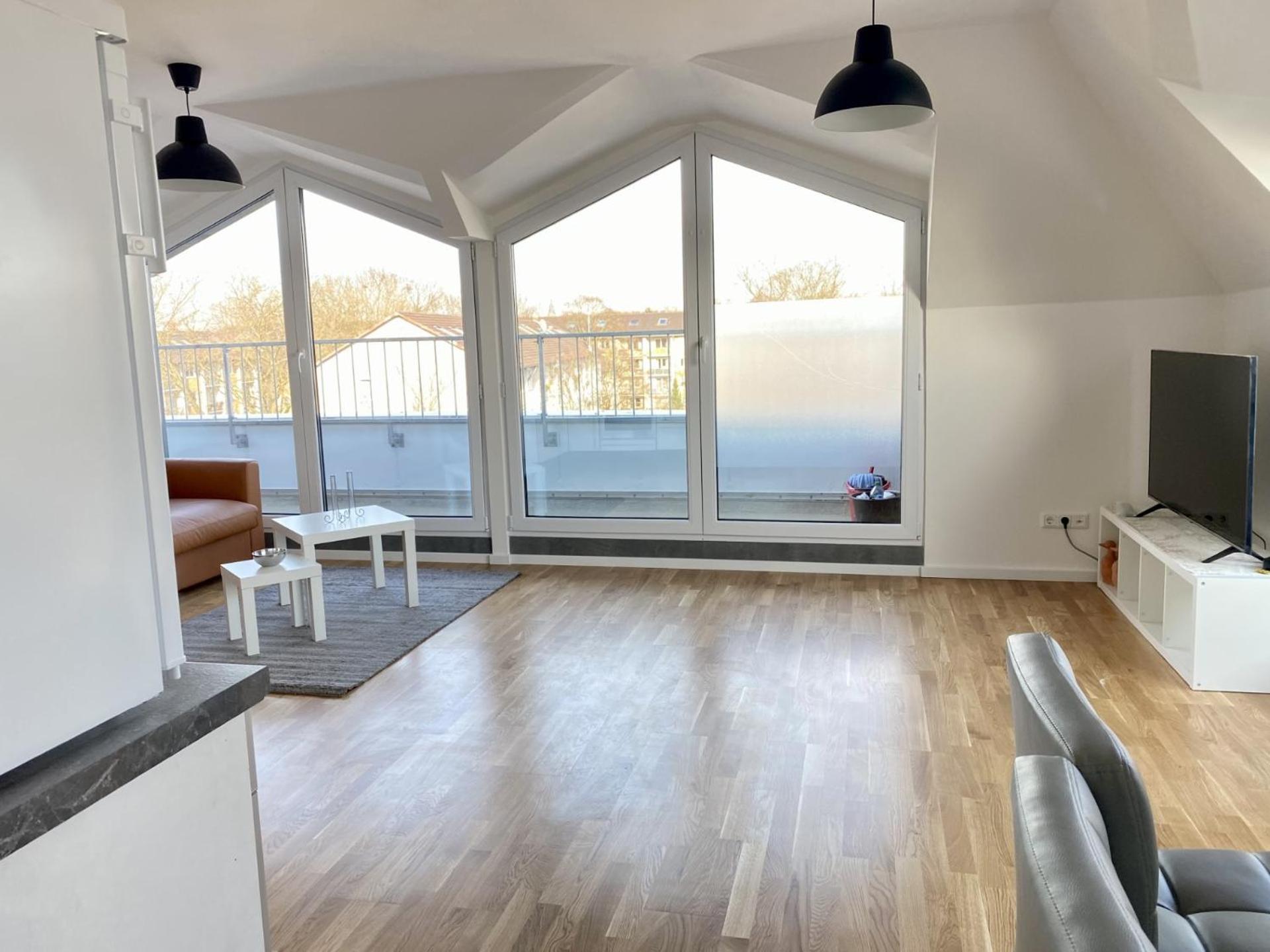 Schoenes Erwachen Im Frankfurter Penthouse Fráncfort del Meno Exterior foto